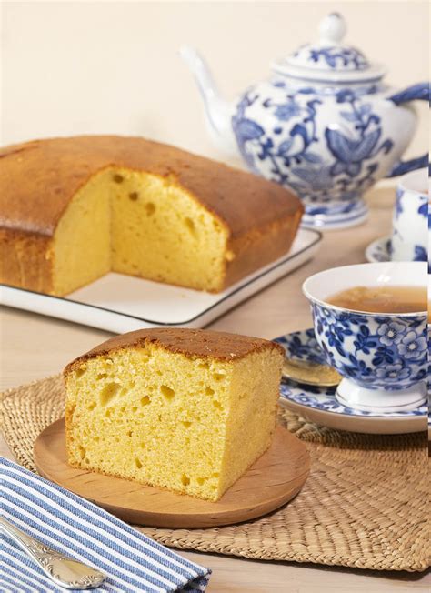 Bizcocho de mascarpone recién horneado
