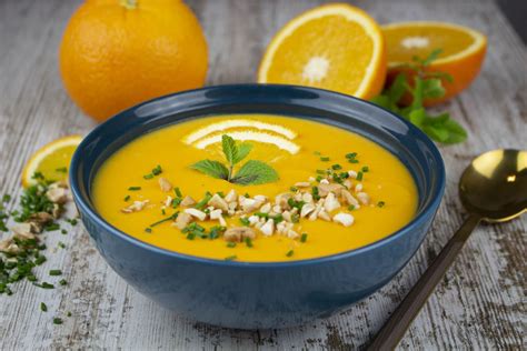 Crema de zanahoria y naranja
