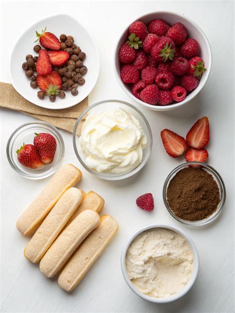 Frutas para decorar tiramisú