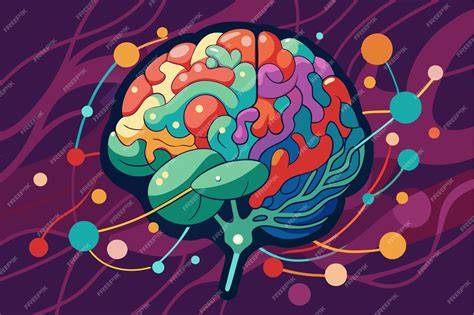 Ilustración del cerebro humano como una red de espaguetis