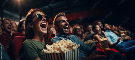 Personas disfrutando de palomitas en el cine