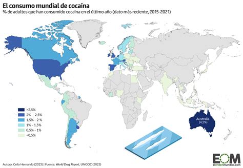 Mapa mundial mostrando las regiones donde se consume harina tostada