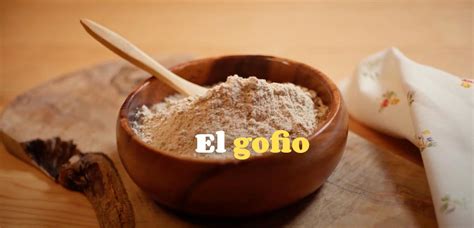 Fotografía de gofio canario