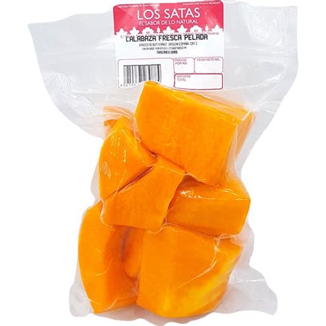 Calabaza troceada al vacío