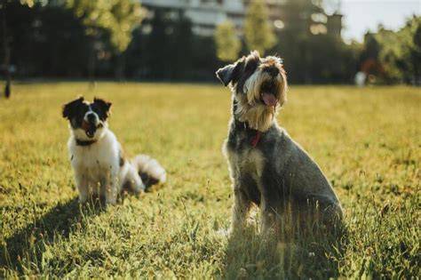 Perros en un parque en Barcelona