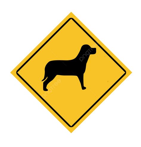 Señal de advertencia para perros en un parque