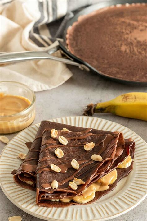 Crepes de chocolate y plátano