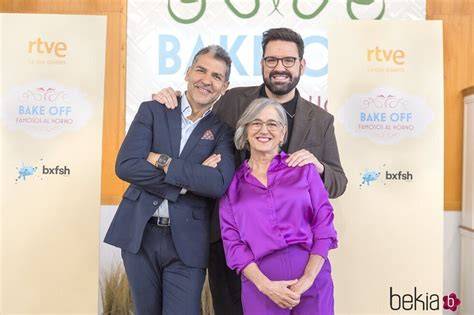 Jurado de Bake Off: Famosos al Horno, compuesto por Paco Roncero, Eva Arguiñano y Damián Betular