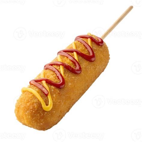 Corn dog en un palo