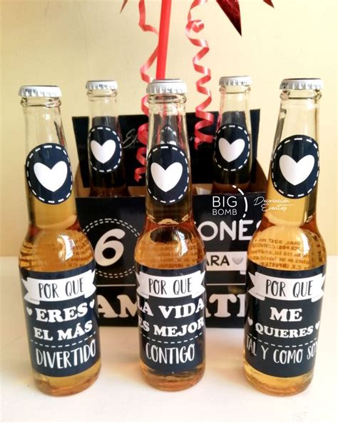 Ejemplo de etiquetas de cerveza personalizadas para bodas