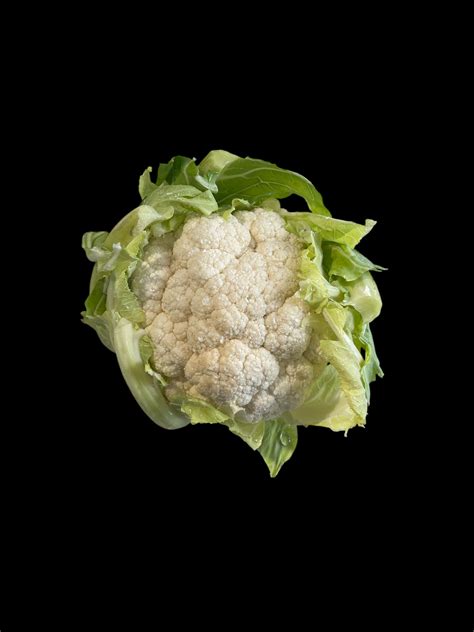 Coliflor fresca y limpia