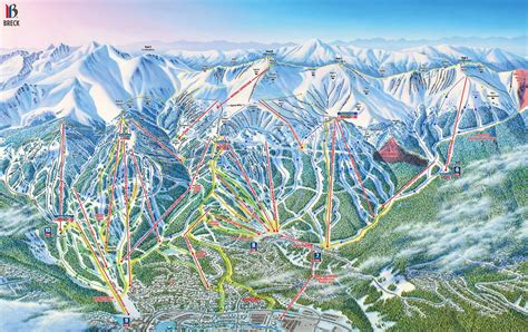 Mapa de Breckenridge, Colorado, destacando servicios de catering