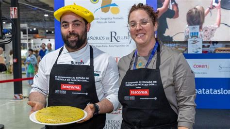 Chef Ramón Rodríguez con su tortilla premiada