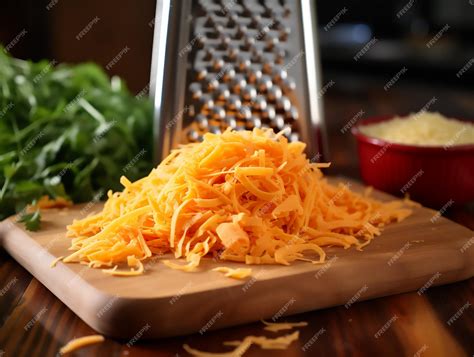 queso cheddar rallado y granos de maíz listos para cocinar