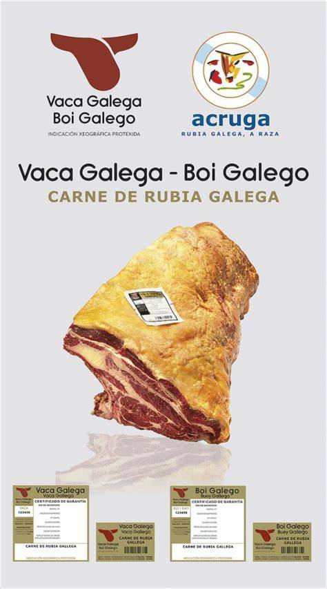 Etiqueta de IGP de Vaca Rubia Gallega