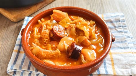 Ingredientes básicos para callos a la gallega