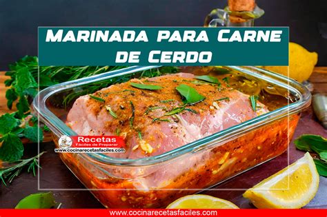 Ingredientes para la marinada de cerdo