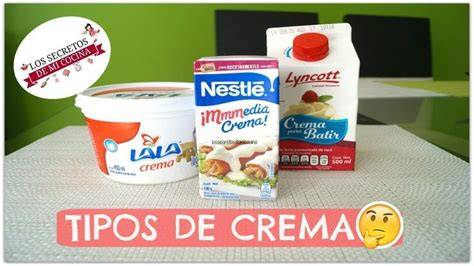 Comparativa de tipos de crema agria