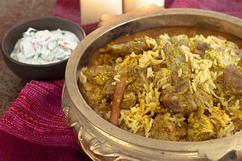 Ingredientes para Biryani de cordero
