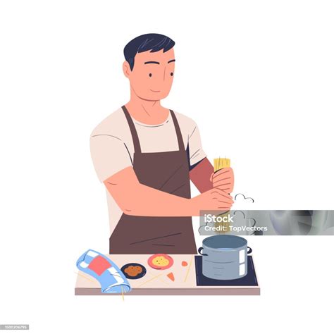 Ilustración del Señor Braz cocinando bacalao