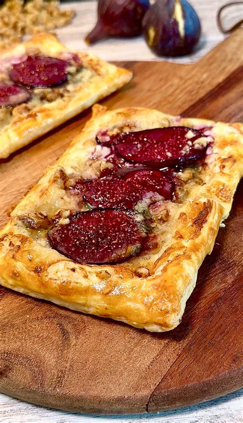 Hojaldre de higos y queso listo para servir