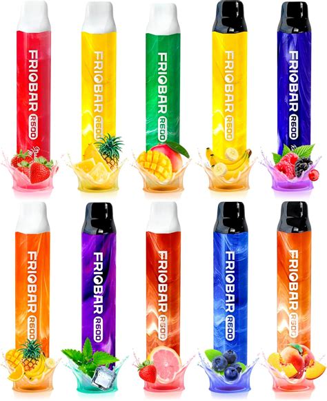 Variedad de vapers con sabor a fresa y nata