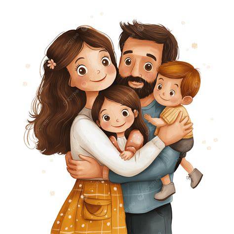 Familia feliz con padre