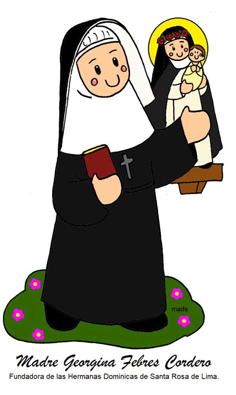 Madre Georgina Febres Cordero con otras hermanas de la congregación