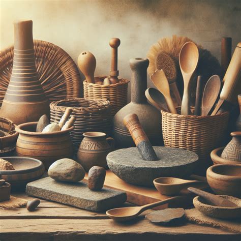 Utensilios tradicionales para preparar gazpacho