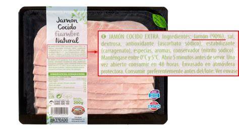 Ingredientes del jamón cocido