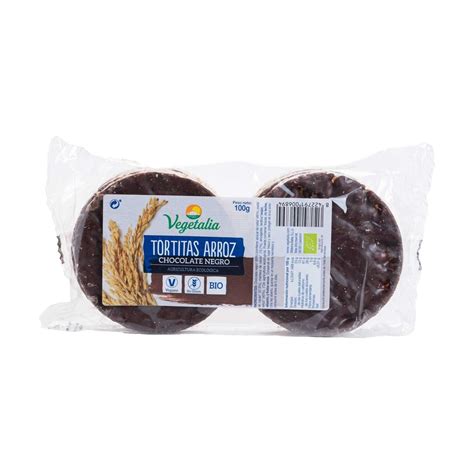 Ingredientes para tortitas de arroz y cacao