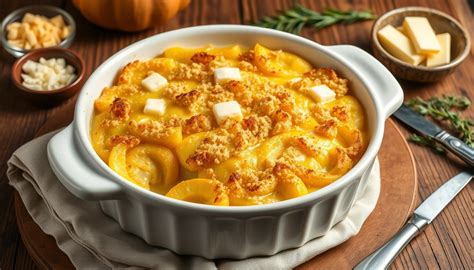 Cazuela de calabaza y choclo gratinándose en el horno