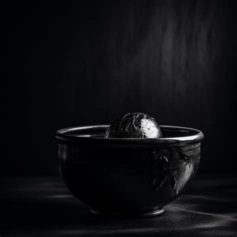 Alioli negro en un cuenco