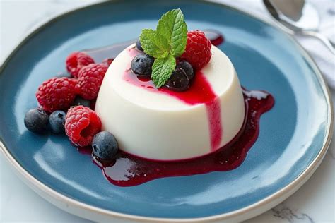 Pannacotta de aguacate lista para desmoldar