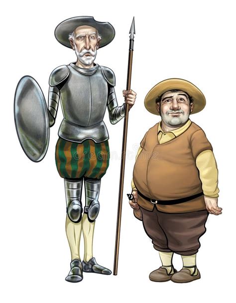 Ilustración de Sancho Panza comiendo gazpacho