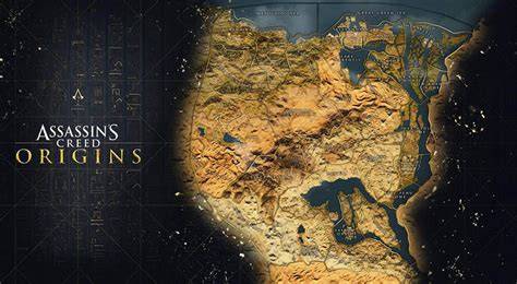 Mapa del antiguo Egipto de Assassin's Creed Origins