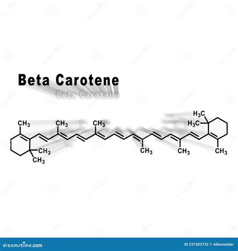 Estructura molecular del betacaroteno