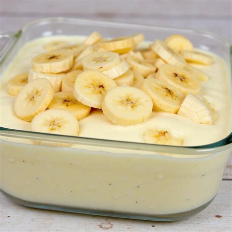 Pudín de plátano cremoso