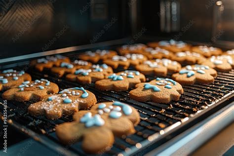 galletas de hombre de jengibre recién salidas del horno