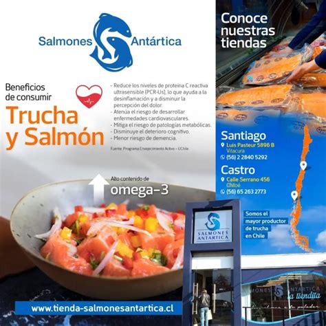 Infografía con los beneficios del consumo de salmón