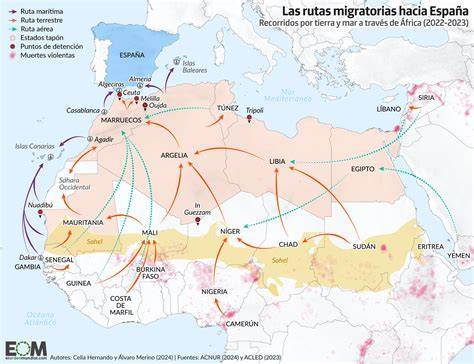 Mapa de la ruta de difusión de las albóndigas desde Oriente Medio a Europa