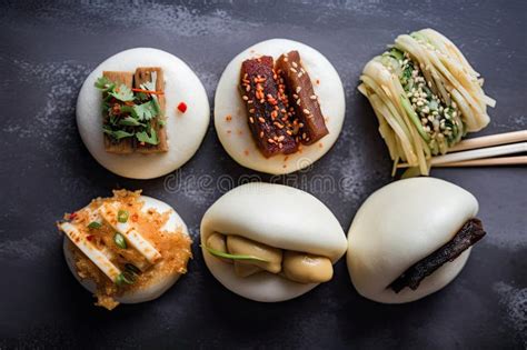 Variedad de baos con diferentes rellenos y acompañamientos