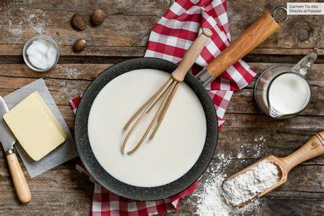 Ingredientes básicos de la salsa bechamel