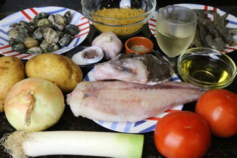 Ingredientes para un guiso marinero