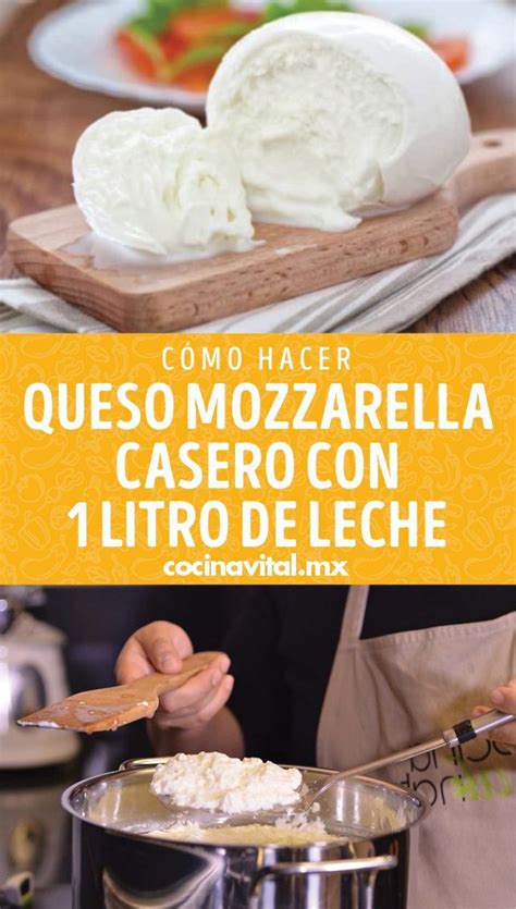Ingredientes para hacer queso mozzarella casero