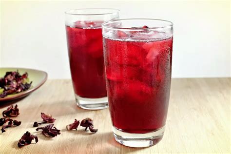 Agua de jamaica refrescante