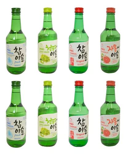 Botellas de soju coreano